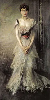 Portrait of Maria Eulalia of Spain 1898 By Giovanni Boldini
