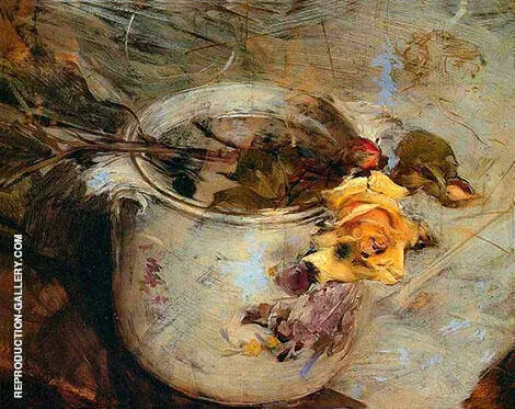 Rose in Vase By Giovanni Boldini