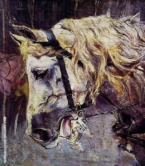 The Head of a Horse By Giovanni Boldini