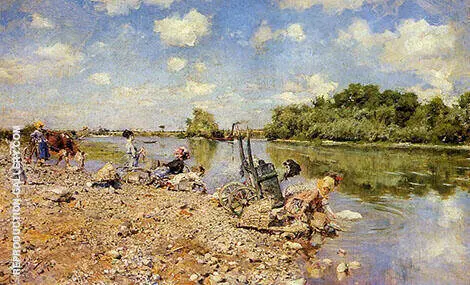 The Laundry 1874 By Giovanni Boldini