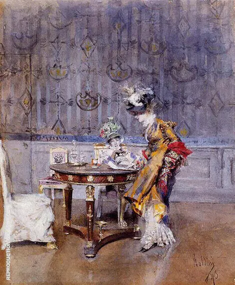 The Letter 1873 By Giovanni Boldini