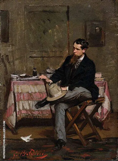 The Painter Vincenzo Cabianca 1909 By Giovanni Boldini