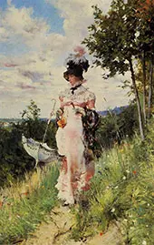 The Summer Stroll By Giovanni Boldini