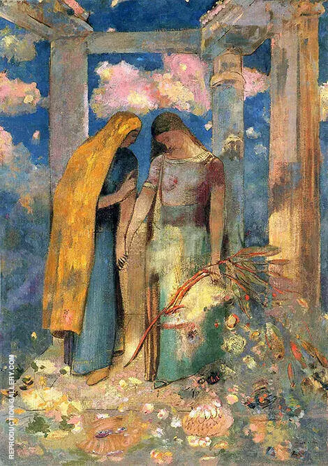 Mystical Conversation 1896 By Odilon Redon