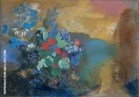 Ophelia Among The Flowers By Odilon Redon