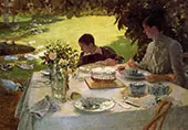 Breakfast in The Garden 1883 By Giuseppe De Nittis