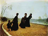 Che Freddo 1874 By Giuseppe De Nittis