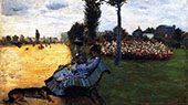 On The Bench of The Champs Elysees 1878 By Giuseppe De Nittis