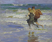 At The Beach 1918 By Edward Henry Potthast