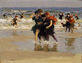 At The Seaside 1905 By Edward Henry Potthast