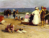 Bathers in The Surf By Edward Henry Potthast