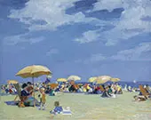 Beach at Far Rockaway By Edward Henry Potthast