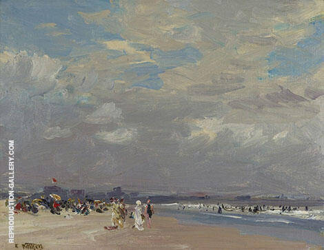 Rockaway Beach by Edward Henry Potthast | Oil Painting Reproduction