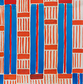Design 32 Red and Blue Stripes By Sonia Delaunay