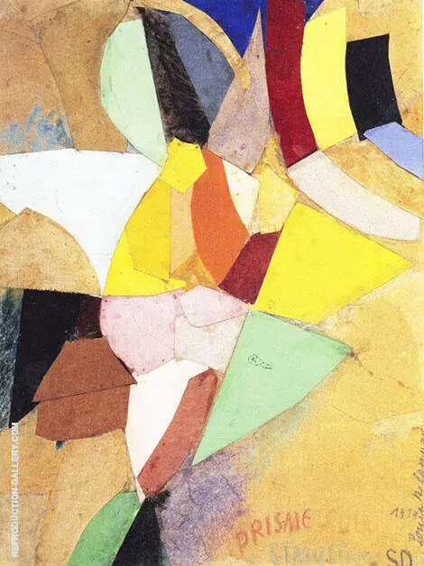 Simultaneous Solar Prism 1914 By Sonia Delaunay