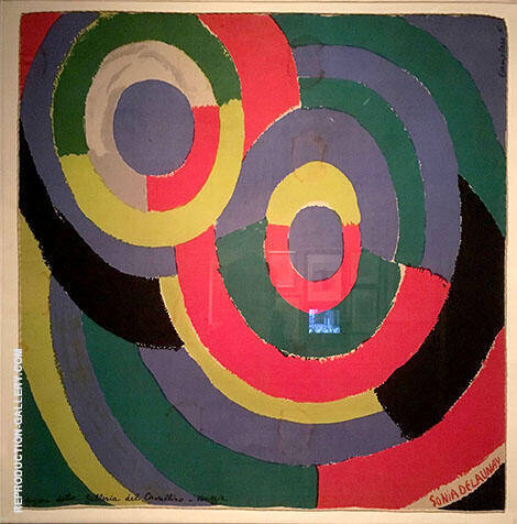 Tondo 1962 by Sonia Delaunay | Oil Painting Reproduction