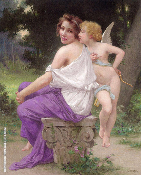 Cupid and Psyche 2 by Guillaume Seignac | Oil Painting Reproduction