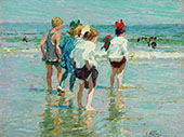Summer Day Brighton Beach By Edward Henry Potthast