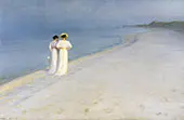 Summer Evening on Skagen's South Beach 1893 By Peder Severin Kroyer