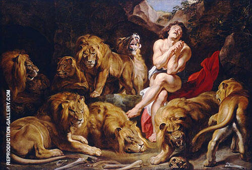 Daniel in The Lions' Den by Peter Paul Rubens | Oil Painting Reproduction