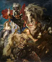Saint George and the Dragon c1605 By Peter Paul Rubens