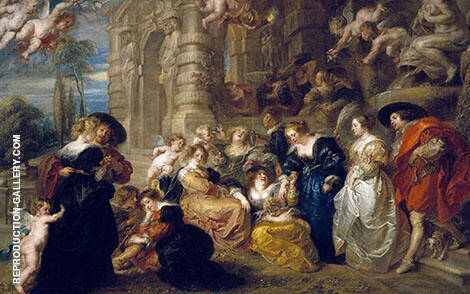 The Garden of Love 1633 by Peter Paul Rubens | Oil Painting Reproduction