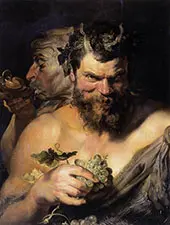 Two Satyrs By Peter Paul Rubens