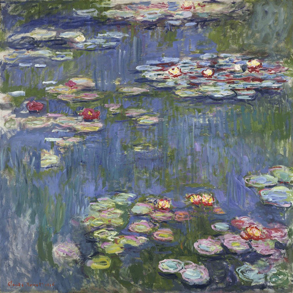 Water Lilies 1916 by Claude Monet | Oil Painting Reproduction