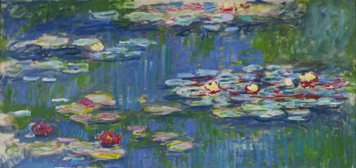Water Lilies 1916 S detail by Claude Monet | Oil Painting Reproduction