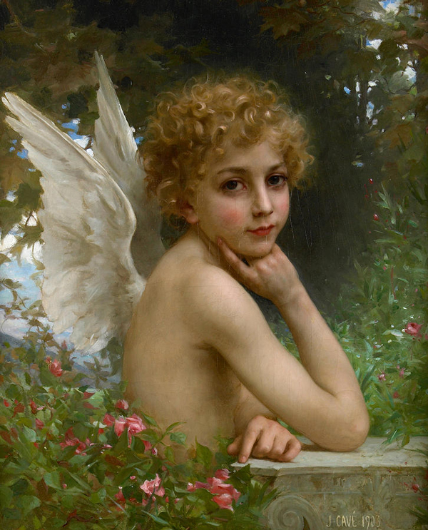 The Thoughtful Angel 1903 | Oil Painting Reproduction