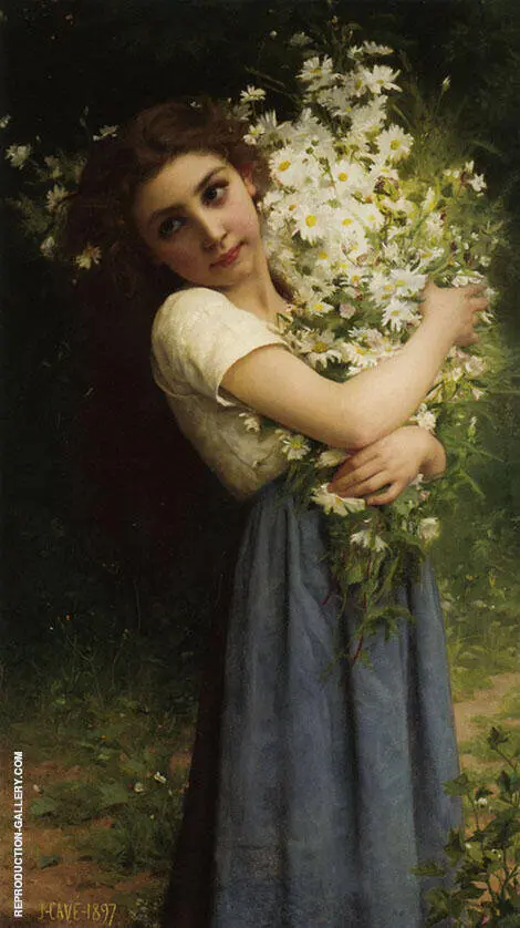 The Flower Girl 1897 By Jules-Cyrille Cave