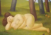 Reclining Woman By Fernando Botero