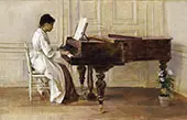 At The Piano 1887 By Theodore Robinson