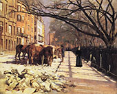 Beacon Street Boston 1884 By Theodore Robinson