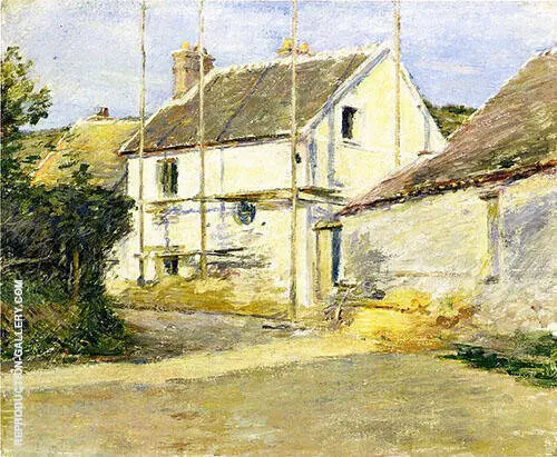 House with Scaffolding 1892 By Theodore Robinson