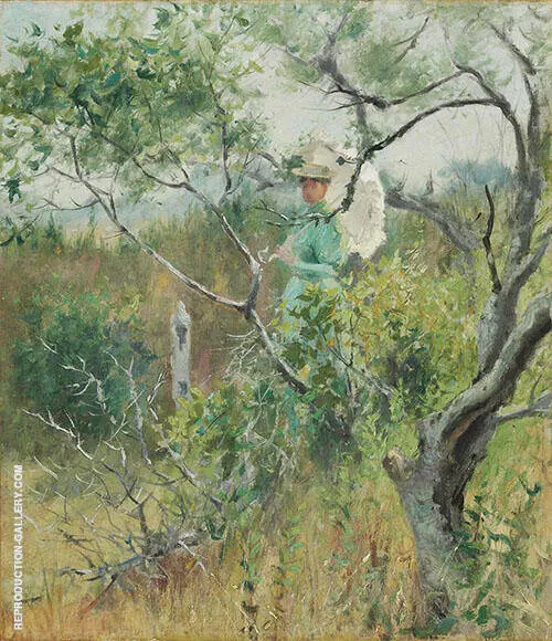 Lady with a Parasol By Theodore Robinson