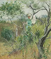 Lady with a Parasol By Theodore Robinson