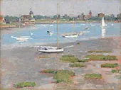 Low Tide Riverside Yacht Club 1894 By Theodore Robinson