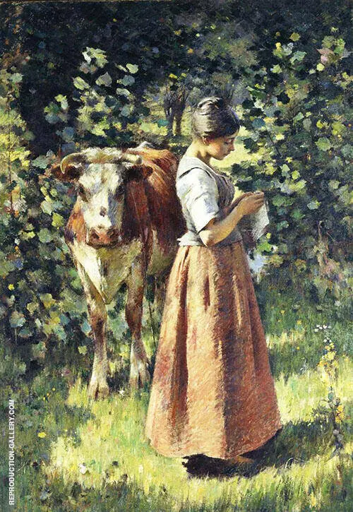 The Cowherd 1888 By Theodore Robinson