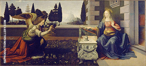 Annunciazione by Leonardo da Vinci | Oil Painting Reproduction