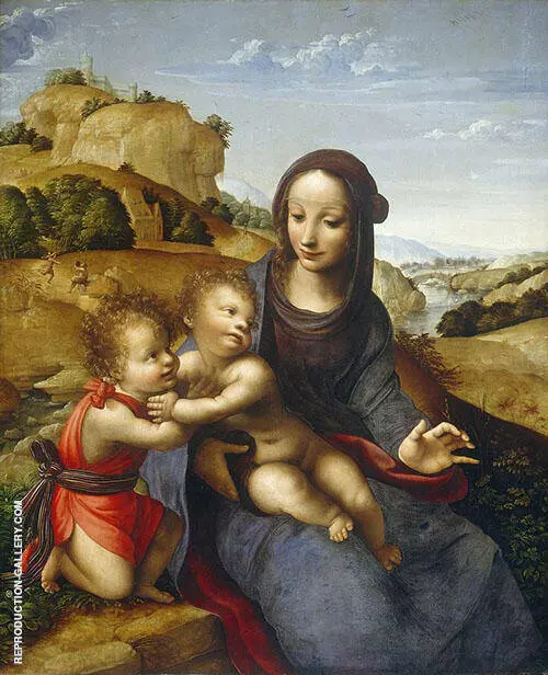 Madonna and Child with The lnfant Saint John 1505 By Leonardo da Vinci