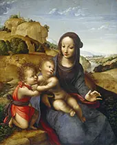 Madonna and Child with The lnfant Saint John 1505 By Leonardo da Vinci