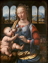 Madonna of The Carnation By Leonardo da Vinci