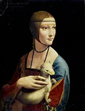 Lady with an Ermine 1490 By Leonardo da Vinci