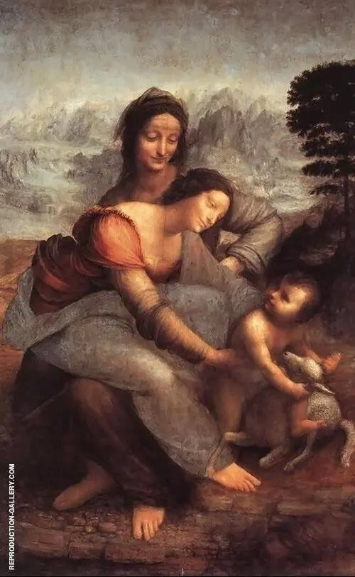 The Virgin and Child with St Anne By Leonardo da Vinci