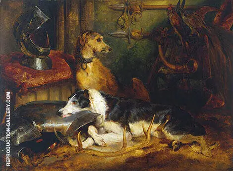 A Scene at Abbotsford 1827 By Edwin Henry Landseer