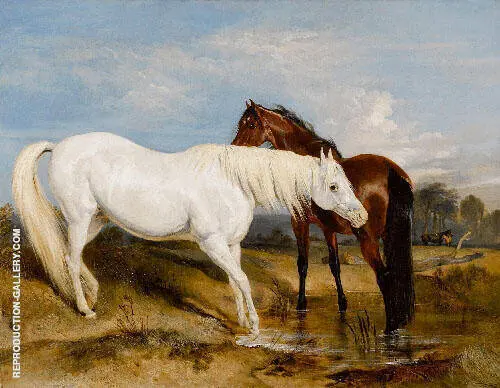Portrait of an Arab Mare with Her Foal 1825 By Edwin Henry Landseer
