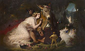 Scene from a Midsummer Nights Dream Titania and Bottom 1851 By Edwin Henry Landseer