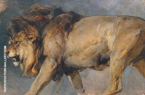 Study of Lion 1862 By Edwin Henry Landseer