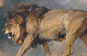 Study of Lion 1862 By Edwin Henry Landseer